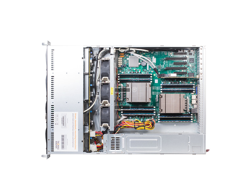 2HE Intel Dual-CPU RI2208 Server Server - Innenansicht