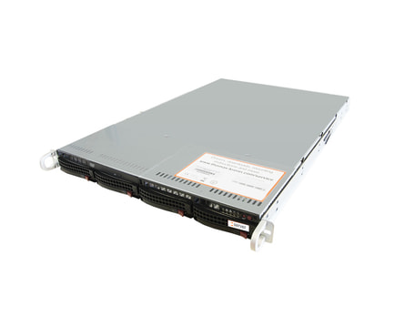 1HE Intel Dual-CPU SC815R Server (Sandy-Bridge EP) - Serveransicht