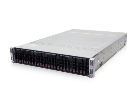 2HE Intel Dual-CPU RI8224M Server - Serveransicht