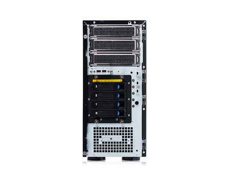 Server-Tower Intel Dual-CPU TI204L Low Noise - Front view without panel