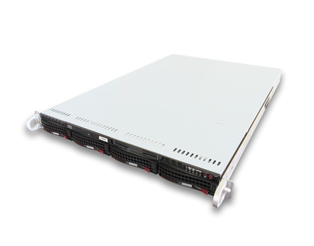 1U Intel Dual-CPU SC815 Server (Sandy-Bridge EP) - Server view