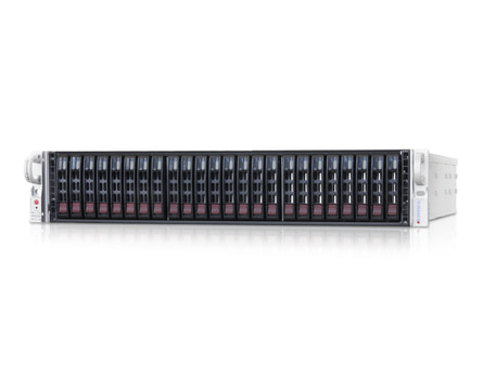 2HE Intel Dual-CPU RI2224 Server Scalable - Frontansicht
